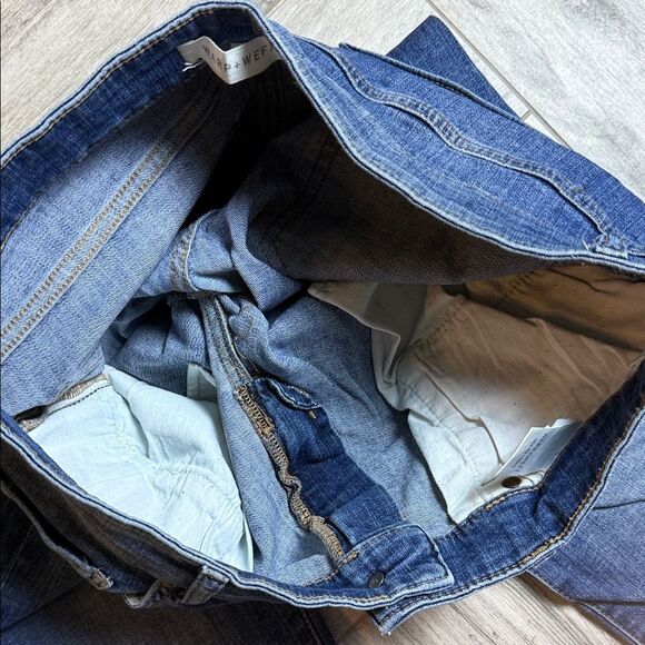 Warp + Weft Men's Slim Blue Denim Jeans - Picture 6 of 10